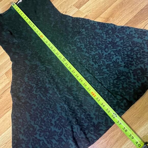 LOFT Jacquard Fit & Flare Dress 2T dark academia whimsigoth witchy mobwife - Picture 15 of 15